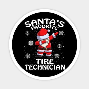 Santas Favorite Tire Technician Christmas Magnet